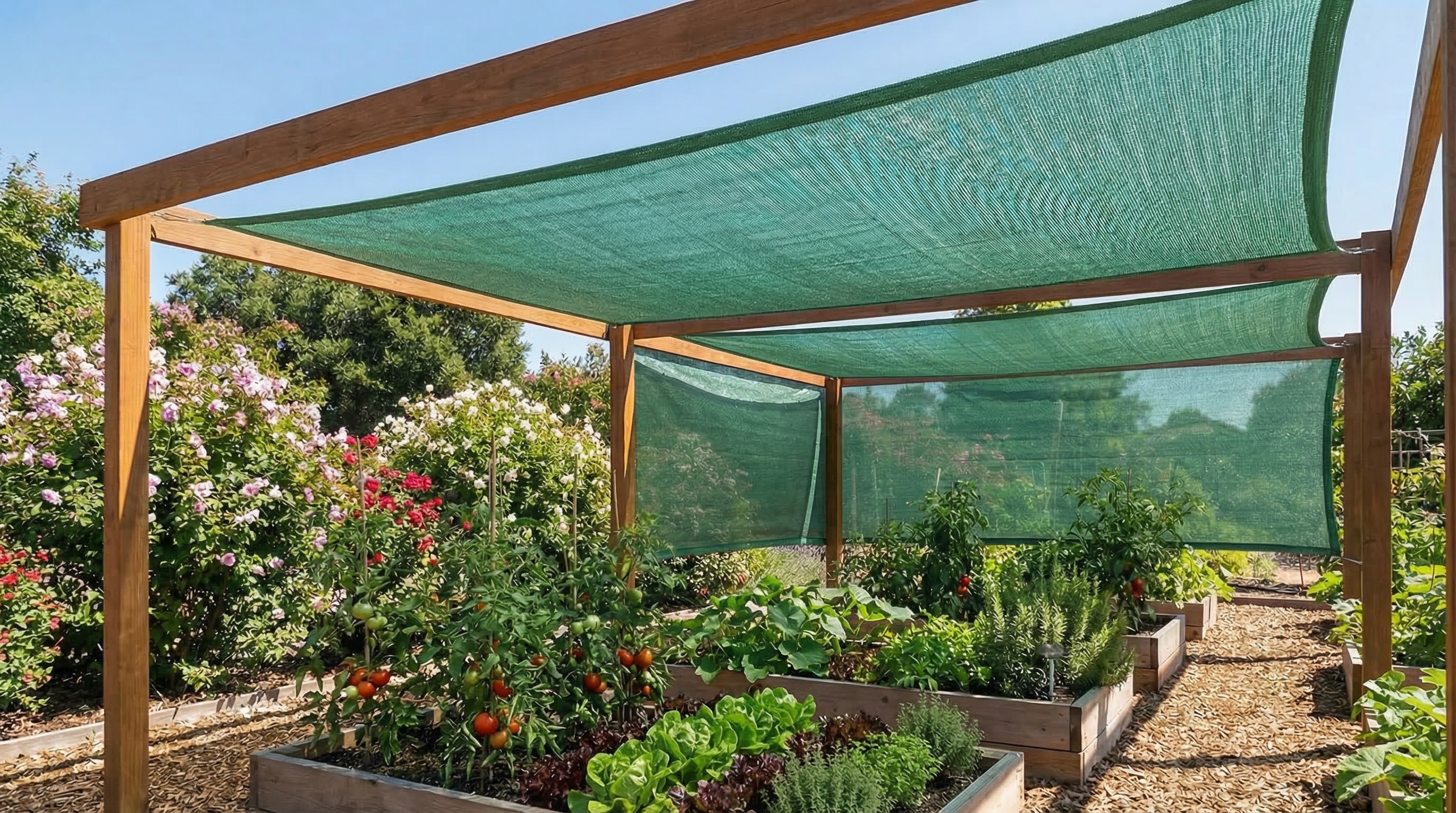 File Gölgelik – 95lik Gölgelik Çadır – Yeşil Çit Filesi – Düz Kenar