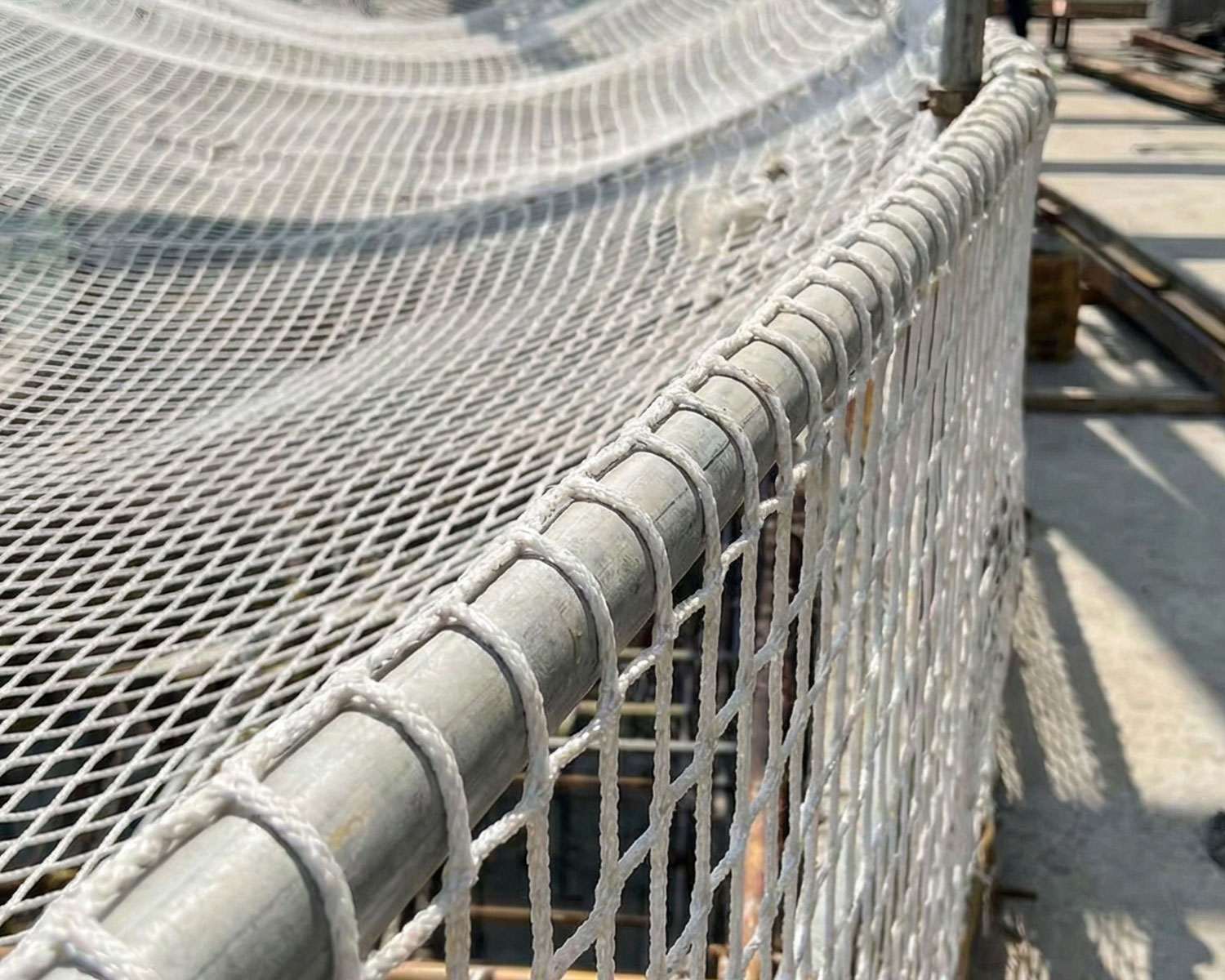 Güvenlik Filesi – 10 cm Gözenek – 6 mm İp – Balkon Filesi – İnşaat Filesi