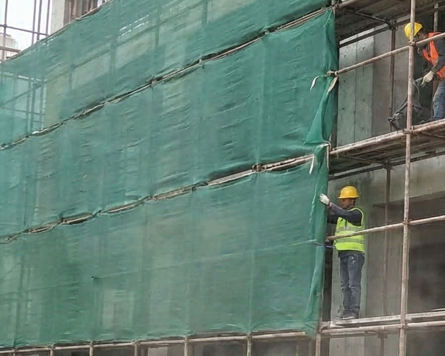 Yeşil İnşaat Filesi – Yüzde 55lik – Düz Kenar